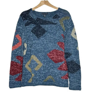 Northern Isles Vintage Chunky Knit Sweater‎ Southwest Aztec Tribal Boho Women S